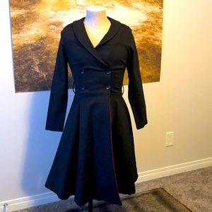 Black double breasted dress